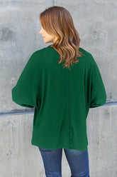 Double Take Full Size Round Neck Long Sleeve T-Shirt OutfitFlow